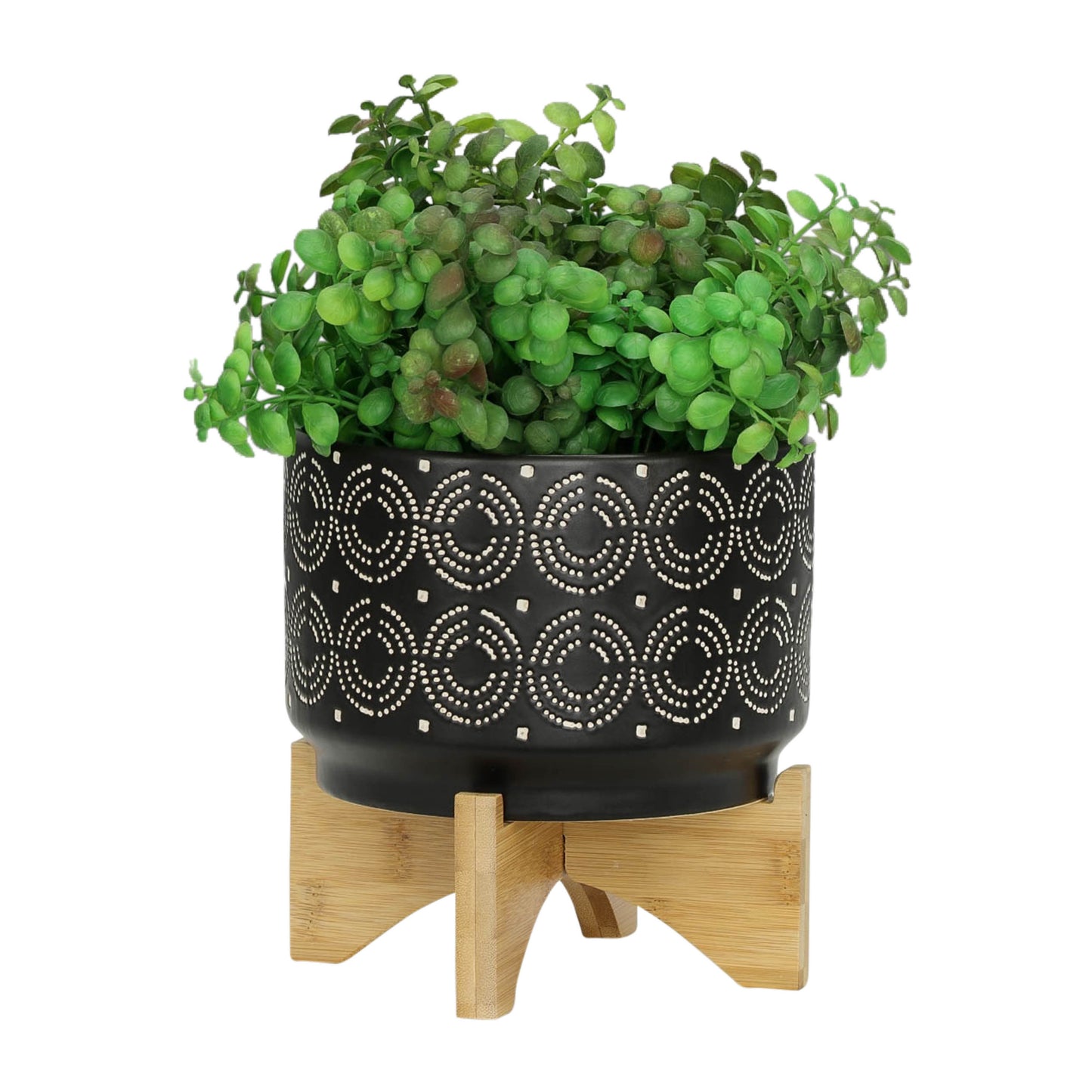 7" Swirl Planter on Stand