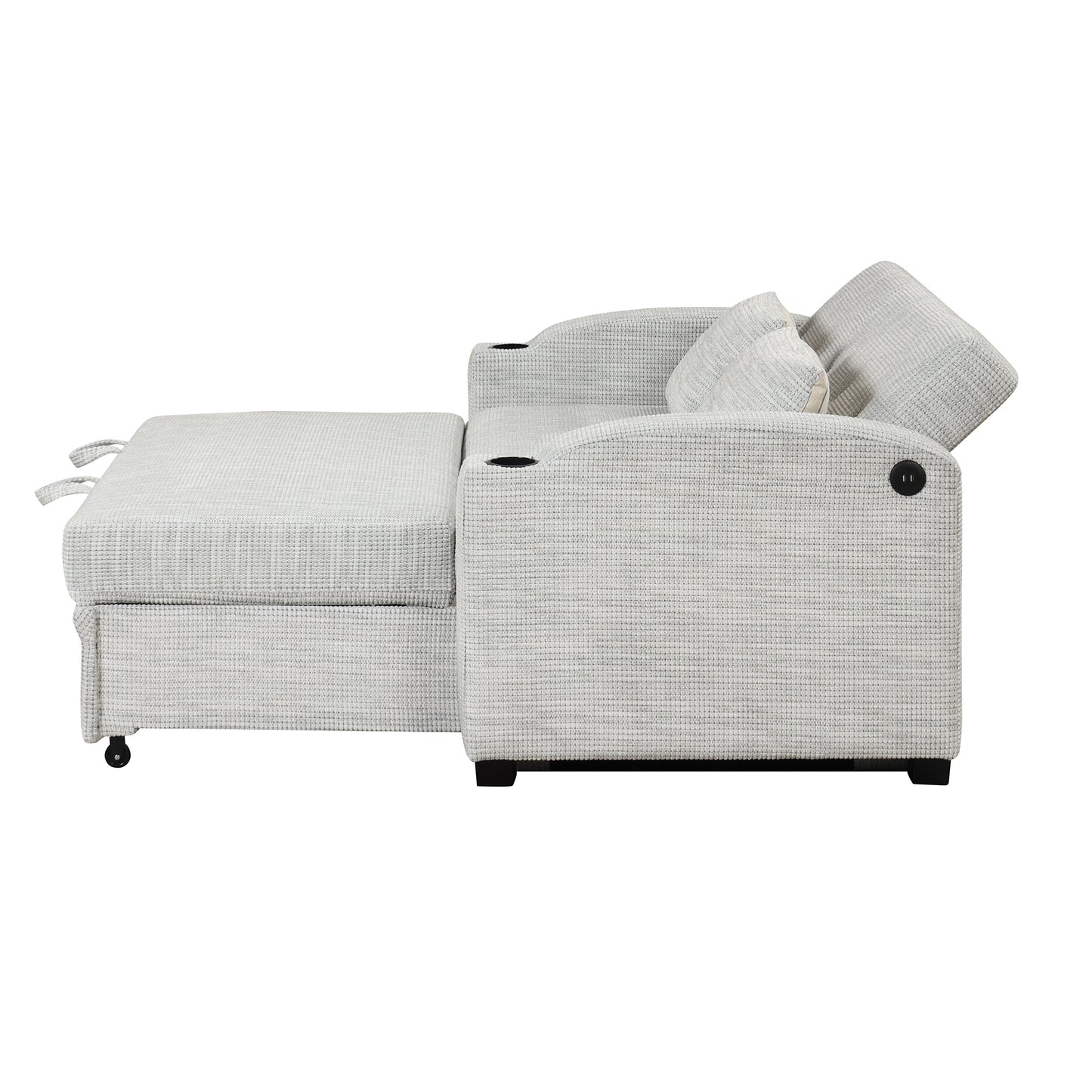 65" Modern  Pull Out Sofa Bed