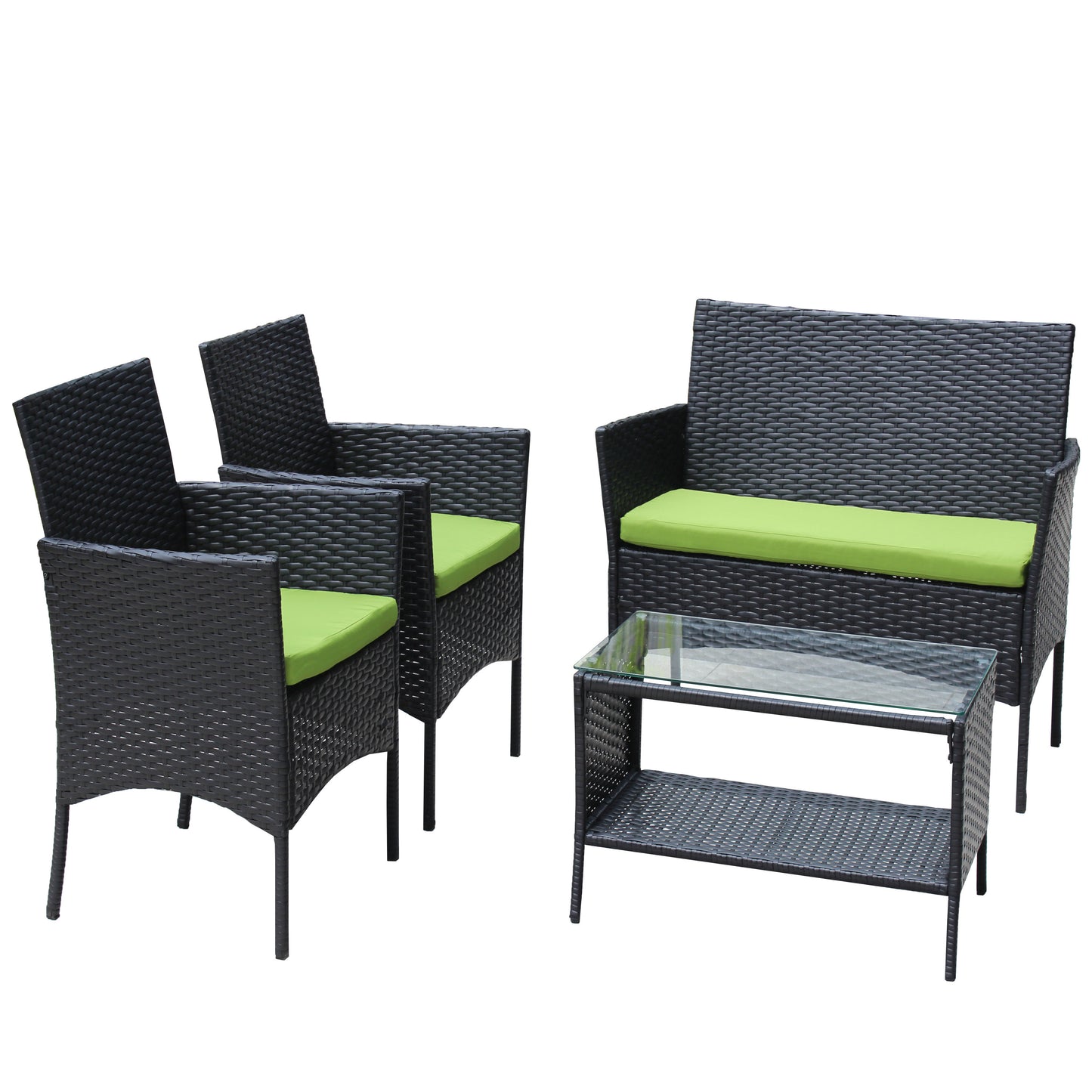 4pcs Rattan Patio Furniture Set