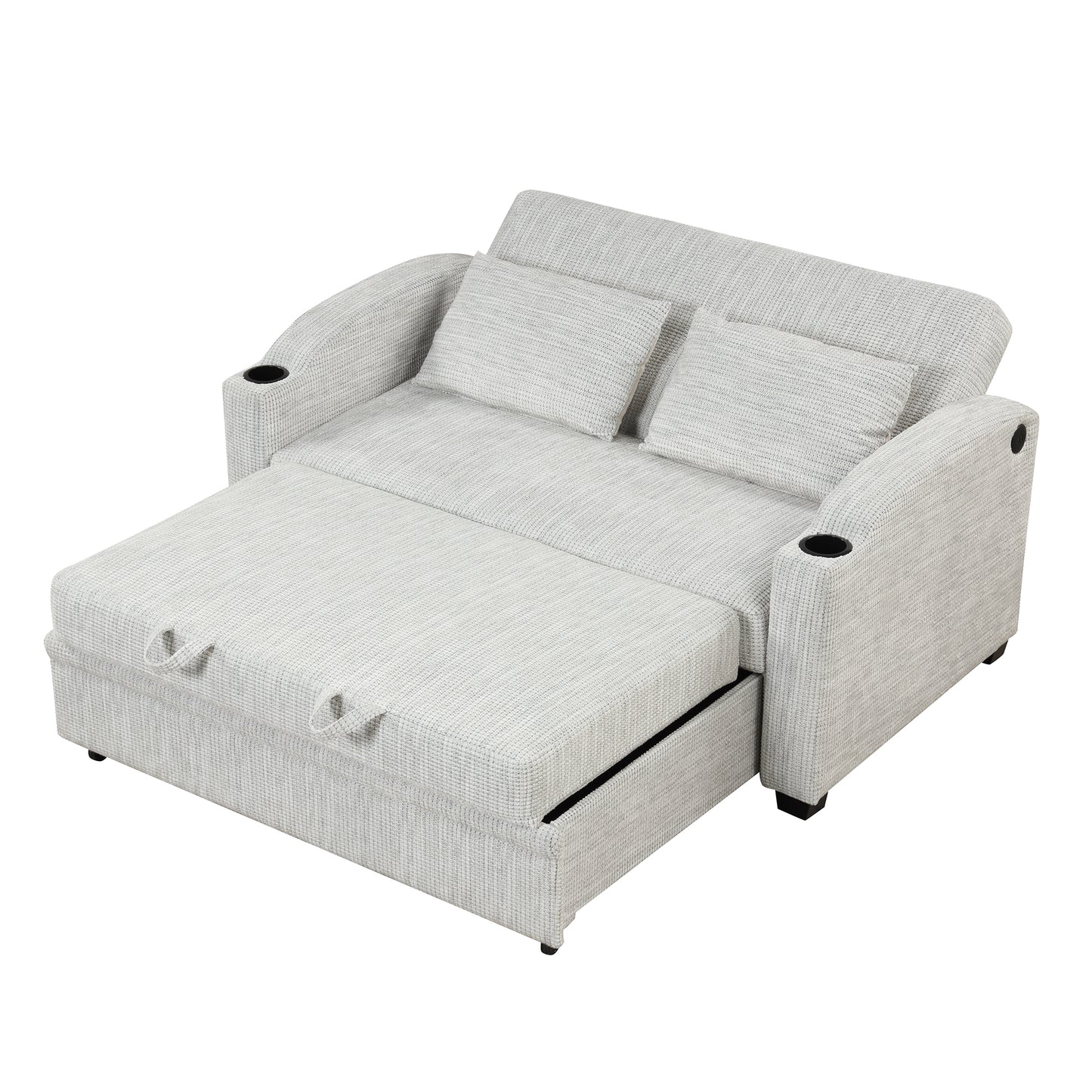 65" Modern  Pull Out Sofa Bed