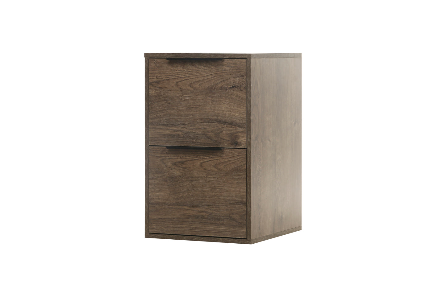 Wood File Cabinet with 2 Drawers - Gray