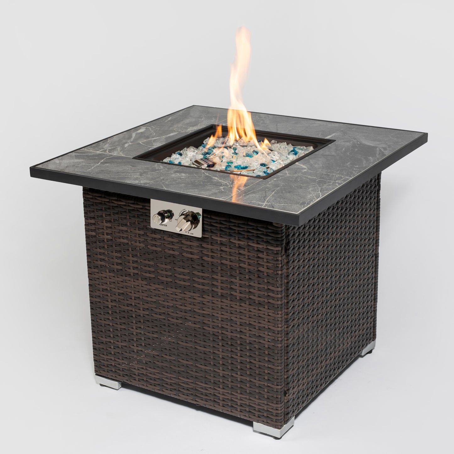 30-Inch Outdoor Fire Table Propane Gas Fire Pit Table