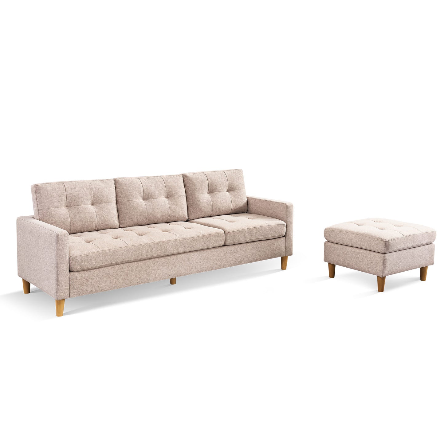 87” Wide Modern Convertible Sectional Sofa