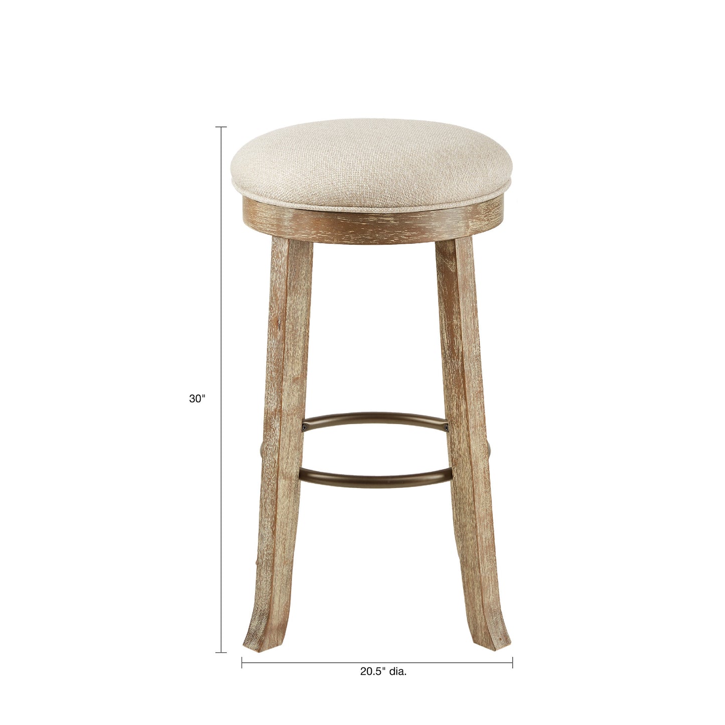 Backless Bar Stool with Swivel Seat