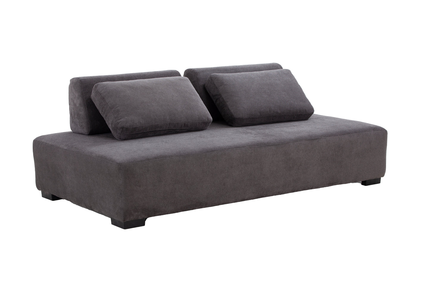 85.4'' Minimalist Sofa 3-Seater Couch for Apartment, Business Lounge, Waiting Area, Hotel Lobby - Grey
