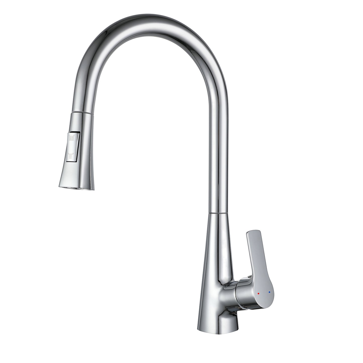 Kitchen Faucet with Pull Down Sprayer Chrome, High Arc Single Handle Kitchen Sink Faucet , Commercial Modern Stainless Steel Kitchen Faucets