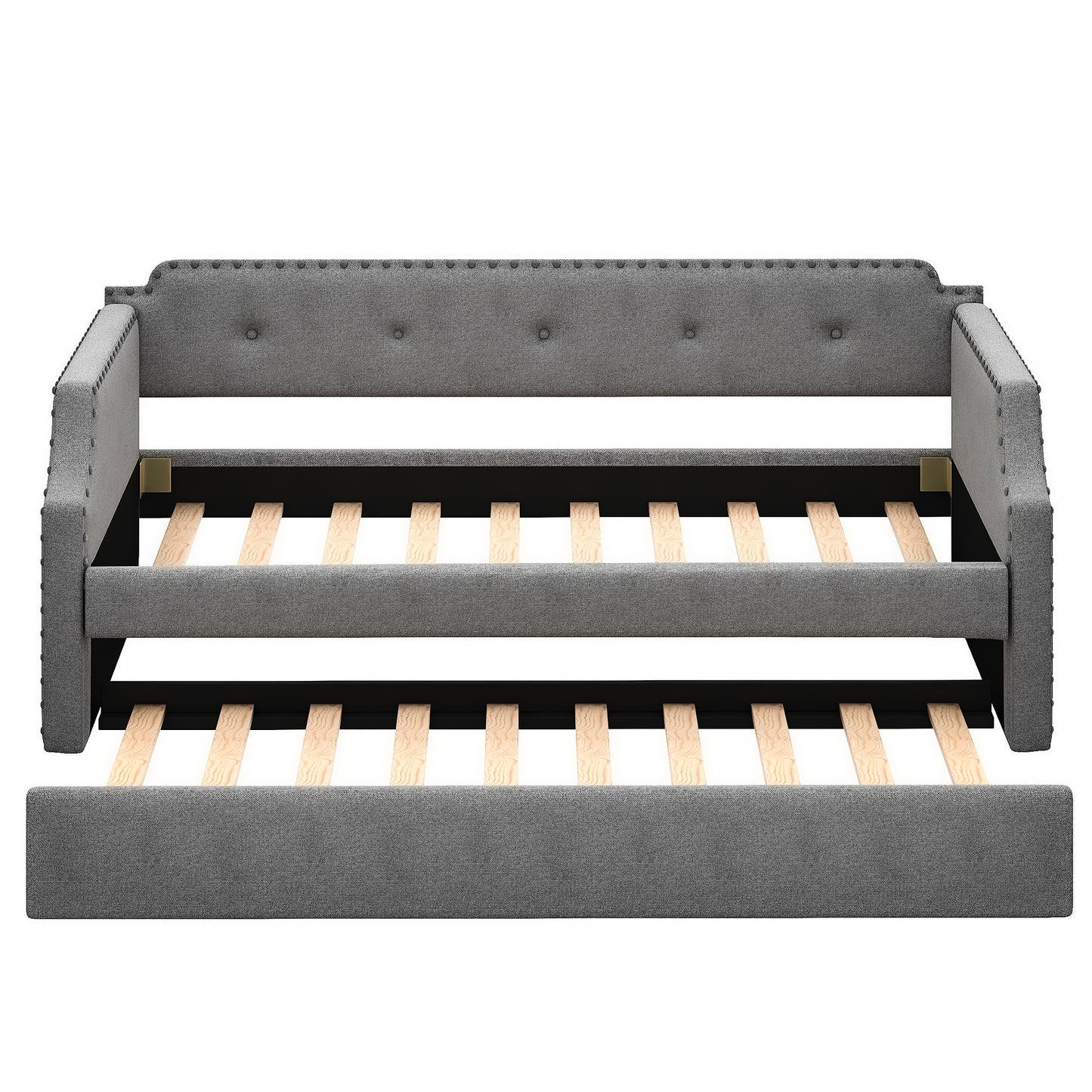 Upholstered Day Bed with Trundle