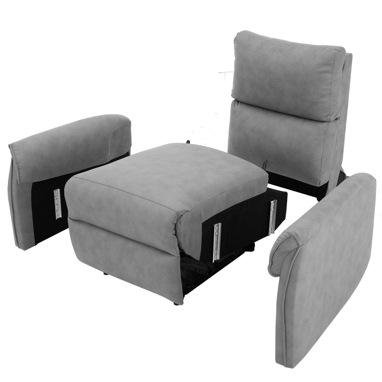 CompactLux Streamline: Space-Saver Power Recliner with USB