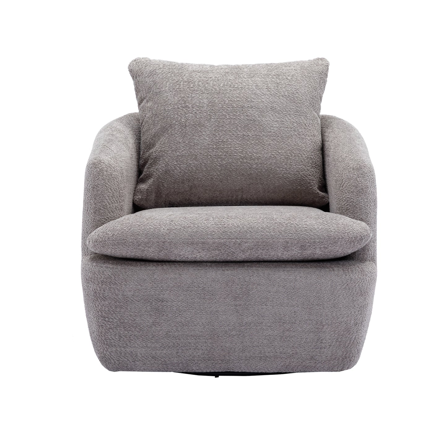 Swivel Barrel Chair, gray