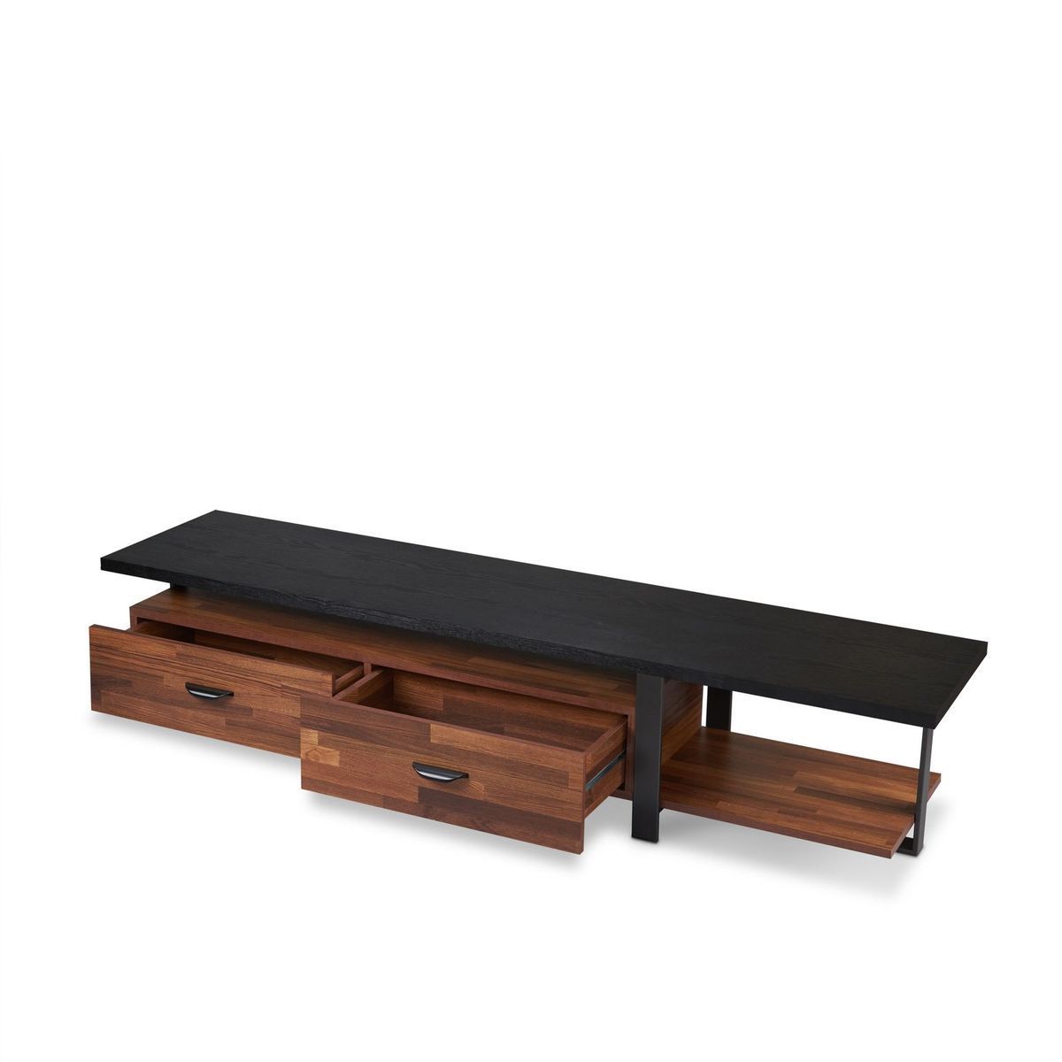 ACME Elling TV Stand in Walnut & Black