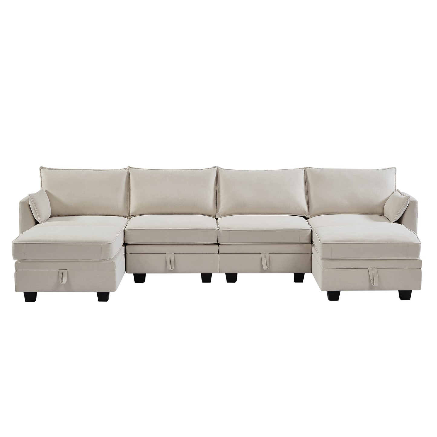 Modern Large U-Shape Modular Sectional Sofa