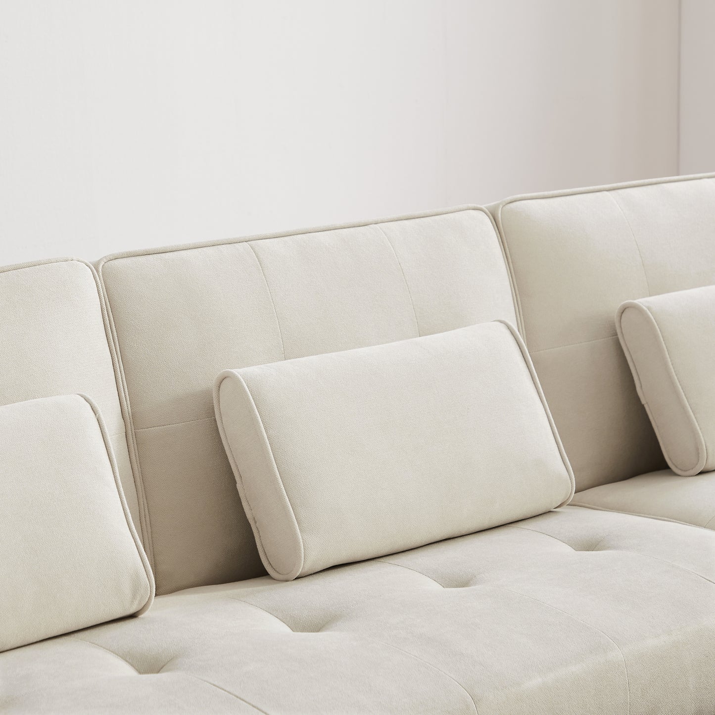 Convertible Sectional Sofa sleeper, Left  Facing L-shaped Sofa Counch For Living Room