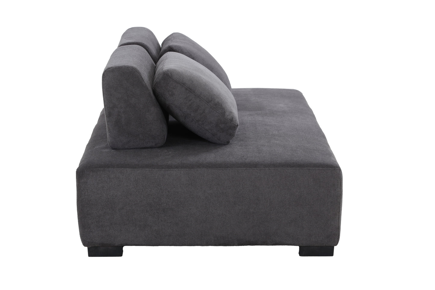 85.4'' Minimalist Sofa 3-Seater Couch for Apartment, Business Lounge, Waiting Area, Hotel Lobby - Grey