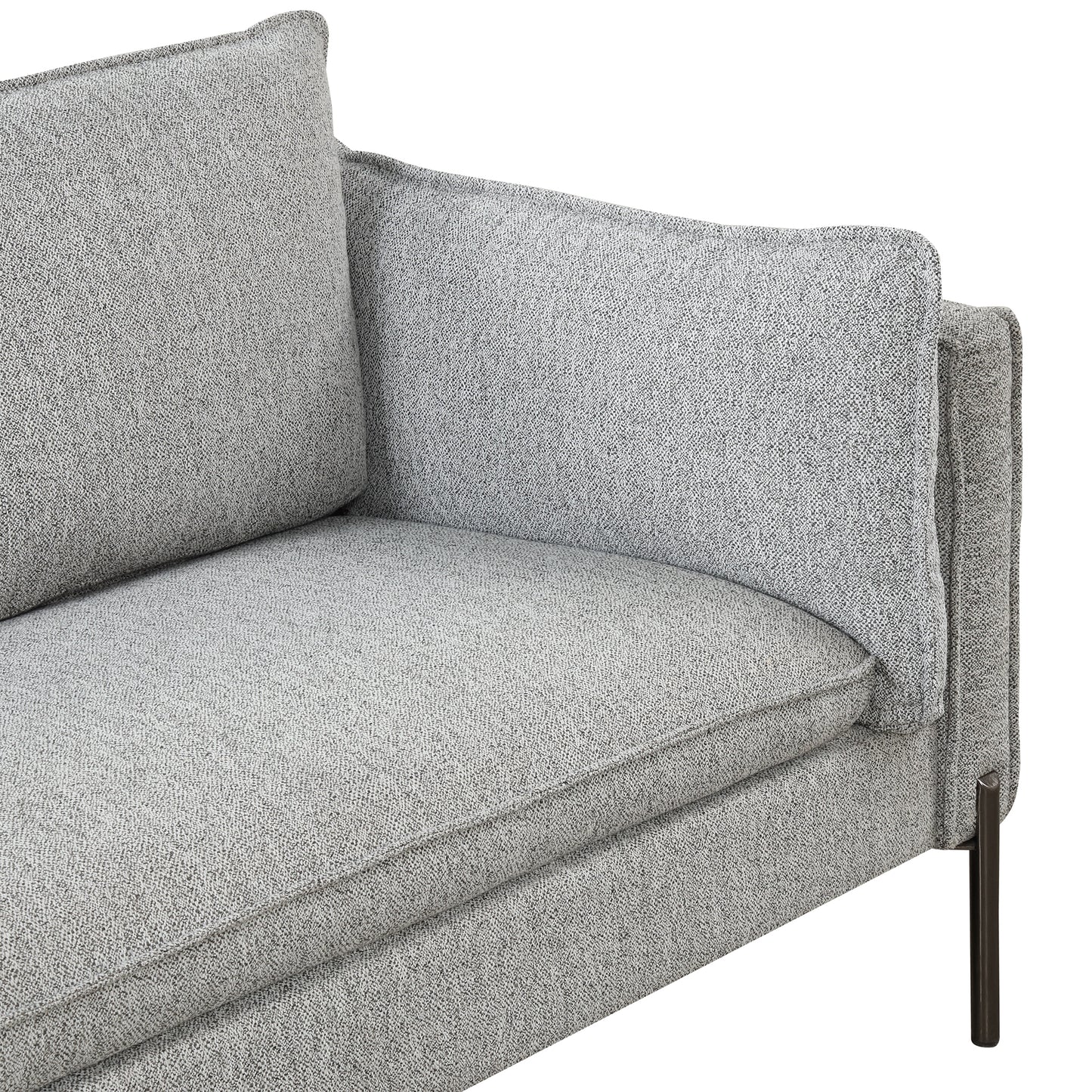 76.2" Modern Style 3 Seat Sofa Linen Fabric Upholstered Couch Furniture  for Different Spaces