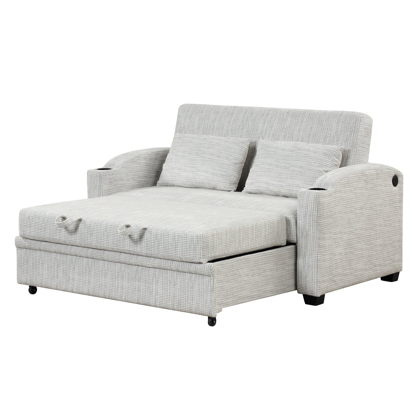 65" Modern  Pull Out Sofa Bed