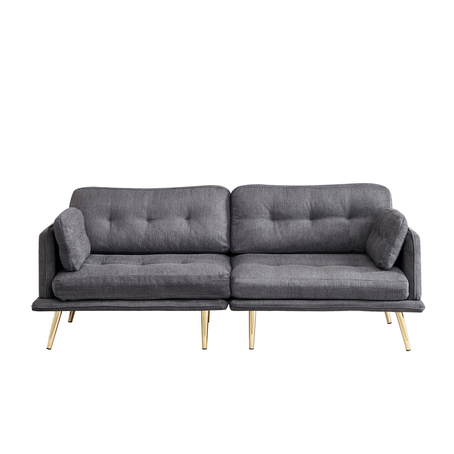 3 Seat Sofa with Gold Metal Legs