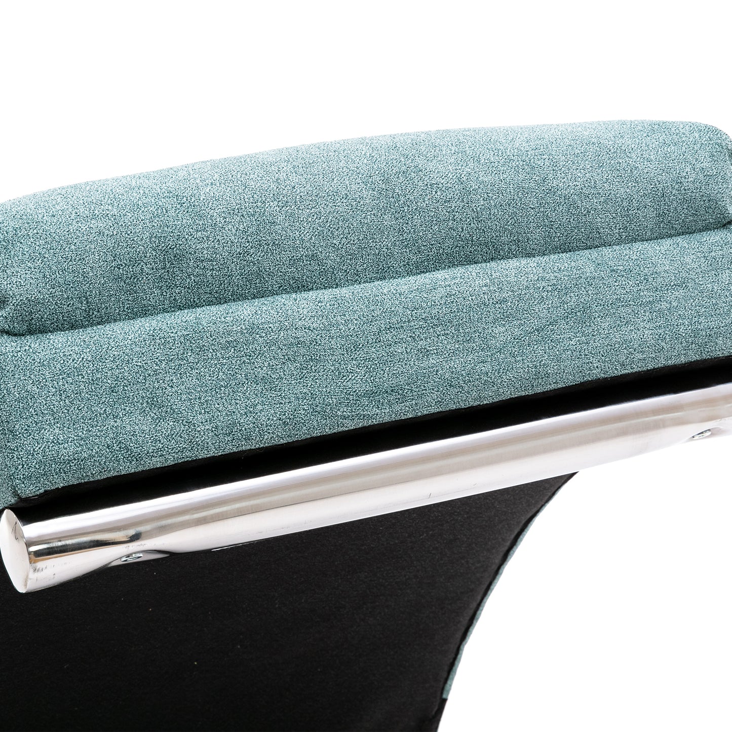 Linen Chaise Lounge Indoor Chair, teal