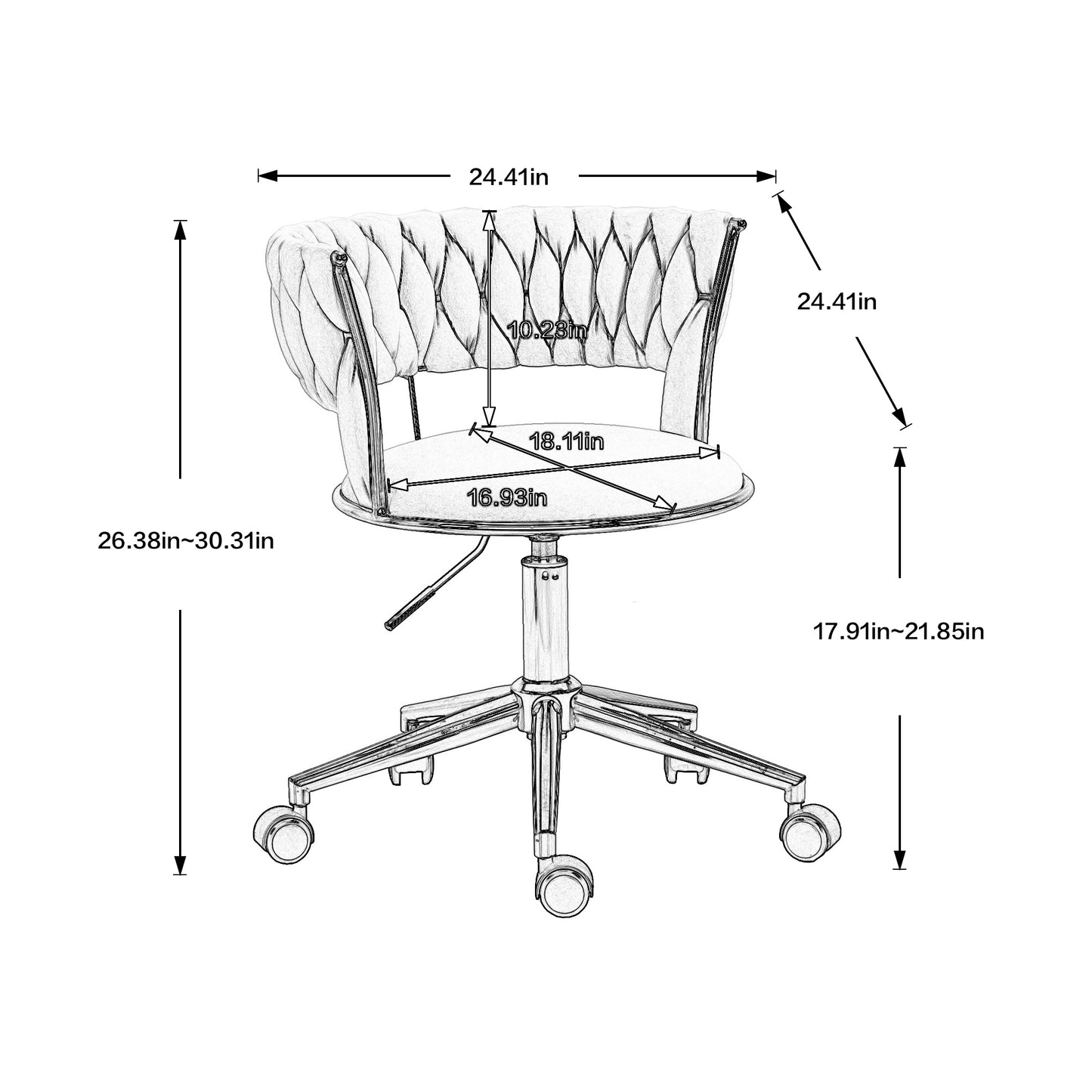 Olive Elegance: The COOLMORE Desk Chair