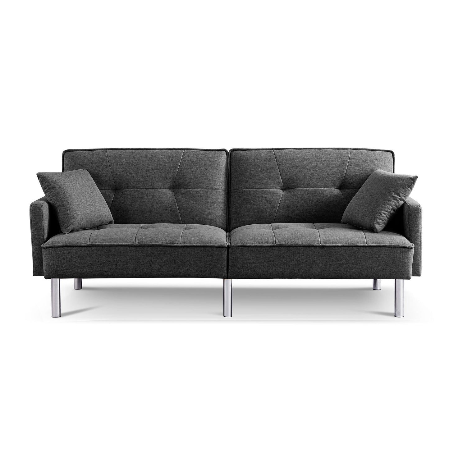 84.6" Extra Long Futon Adjustable Sofa Bed