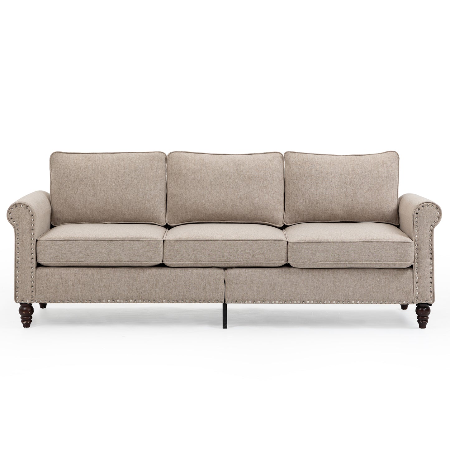 70 inch 3 Seater Loveseat Sofa, Mid Century Modern Couches for Living Room, Button Tufted Sofa