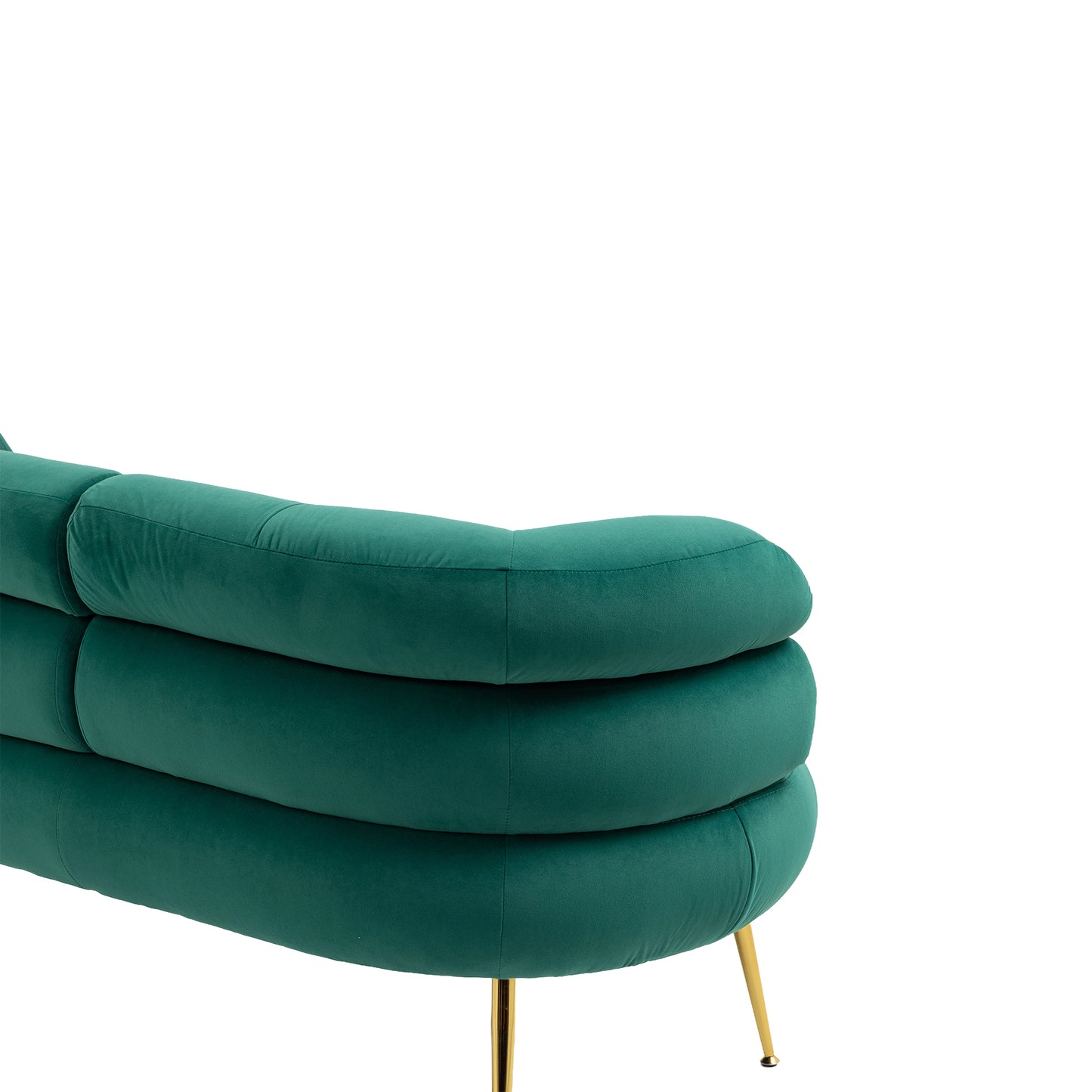 Accent Chair with Golden feet, green