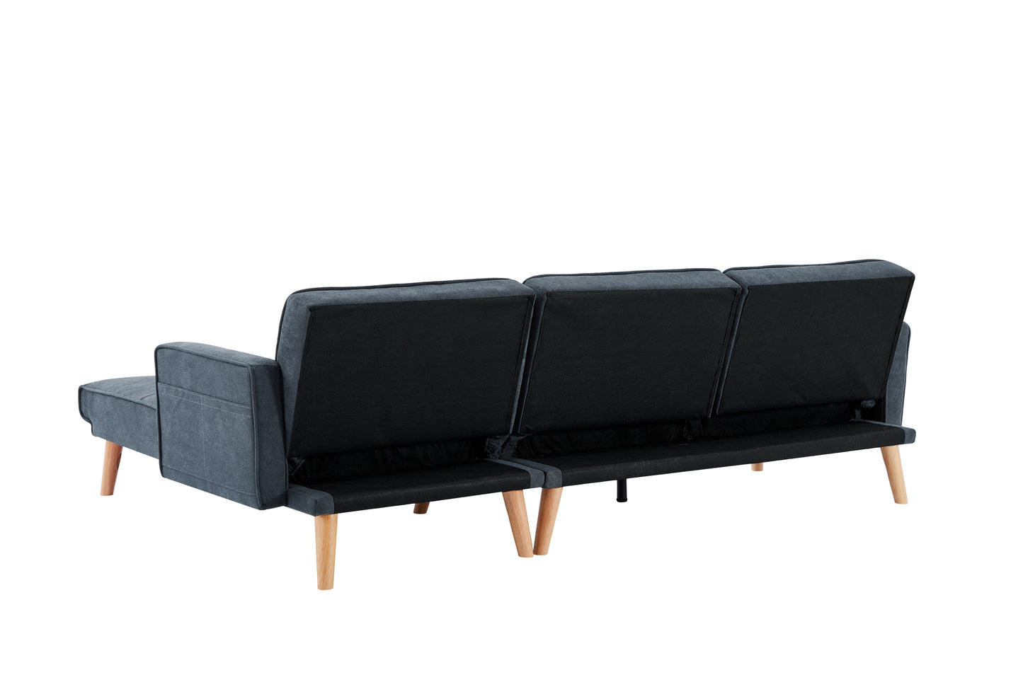 Convertible Sectional Sofa sleeper, Right Facing L-shaped Sofa Counch For Living Room