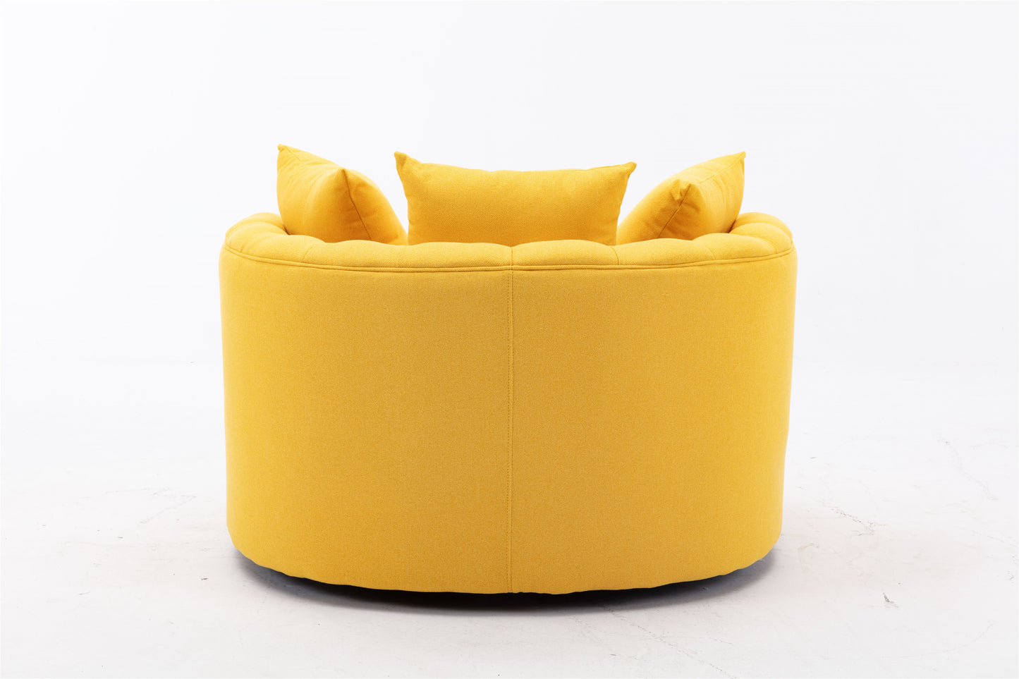 Modern Swivel Accent Chair, yellow