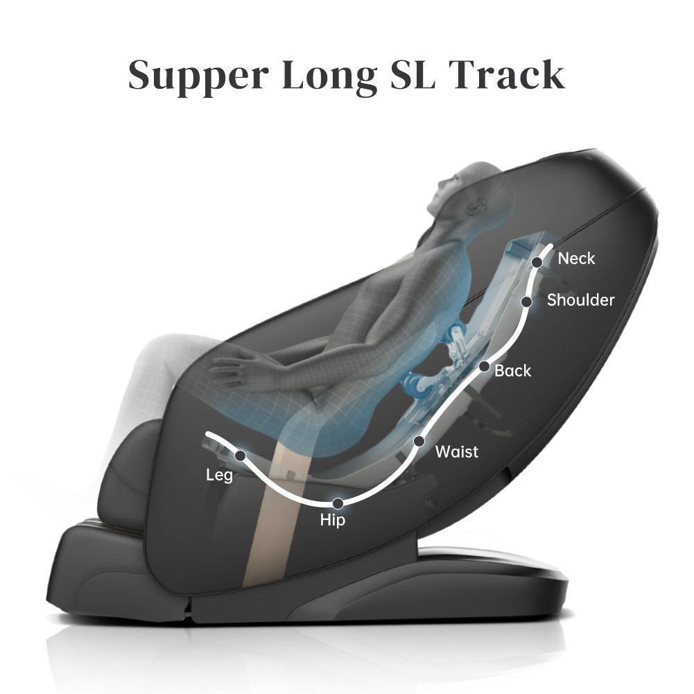 ZeroGlide Shiatsu Pro: Full-Body SL-Track Massage Recliner with Smart Features