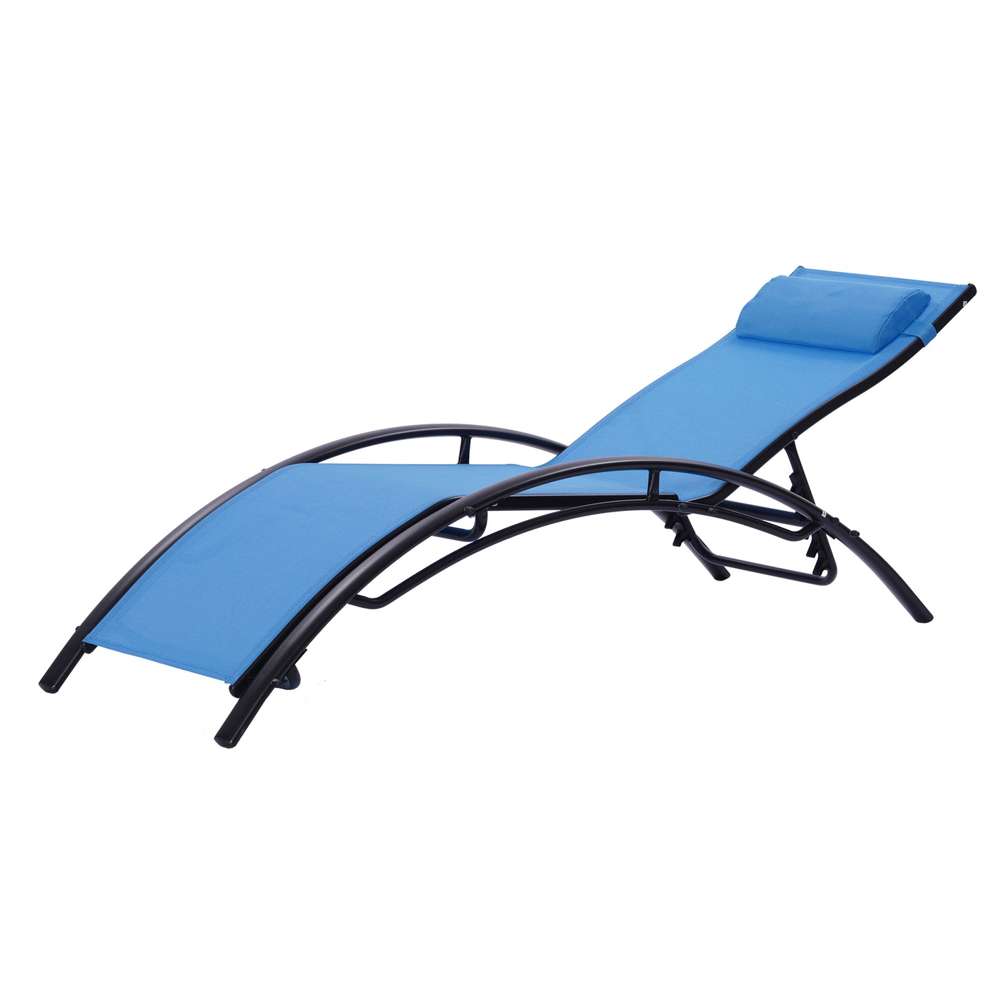 2pcs Set Chaise Outdoor Lounge Chair