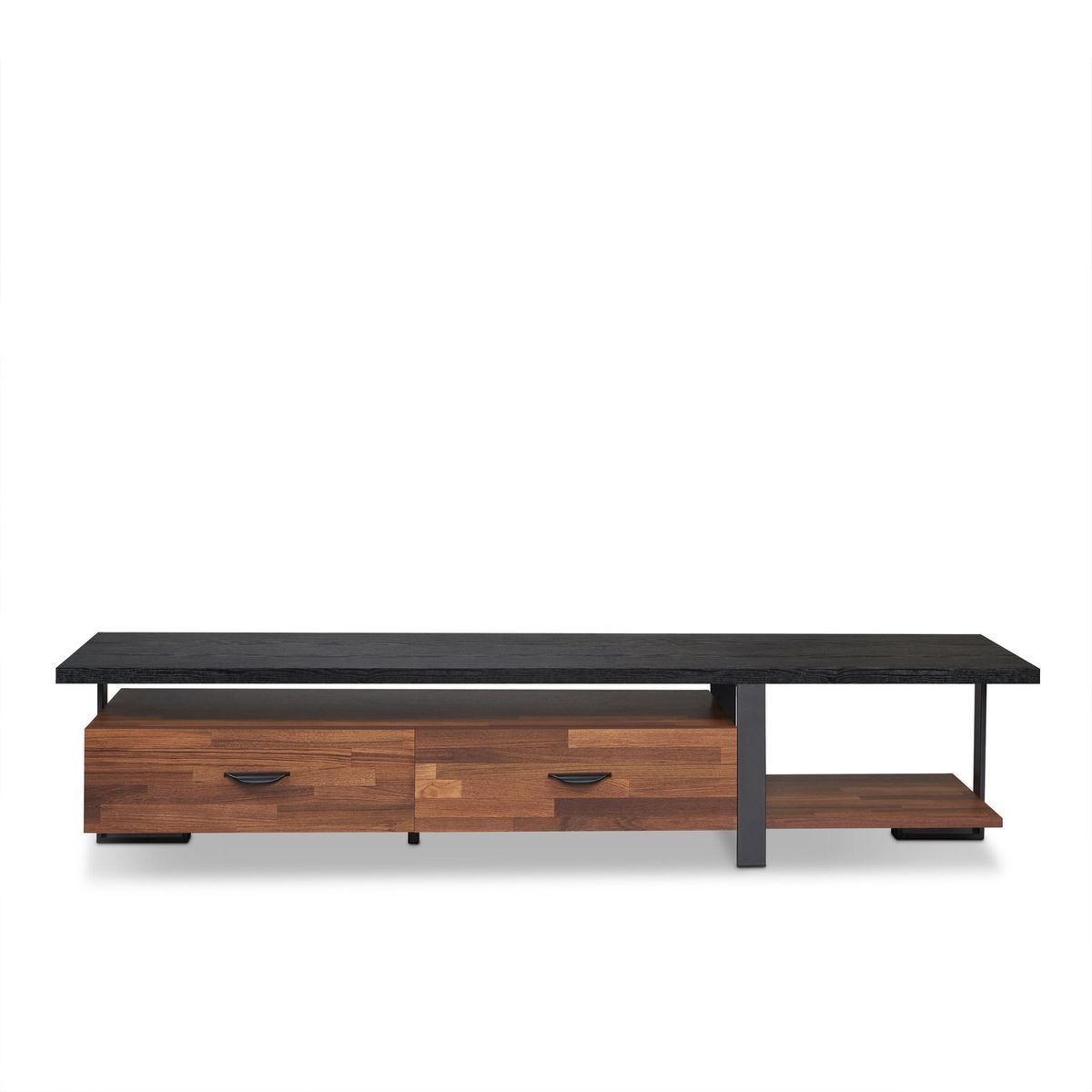 ACME Elling TV Stand in Walnut & Black