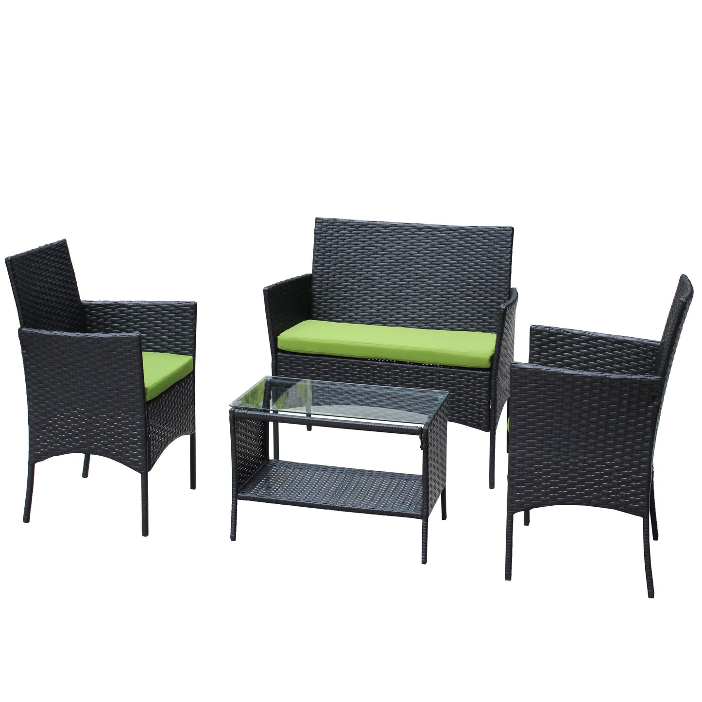 4pcs Rattan Patio Furniture Set