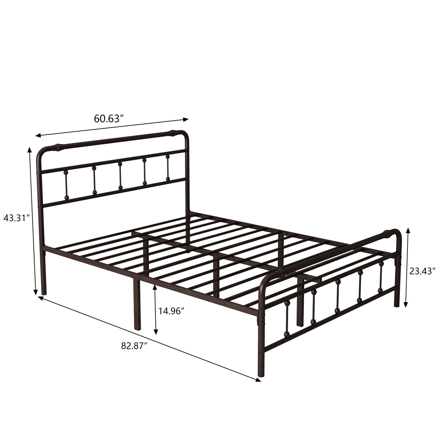 Jesicah Metal Open-Frame Bed