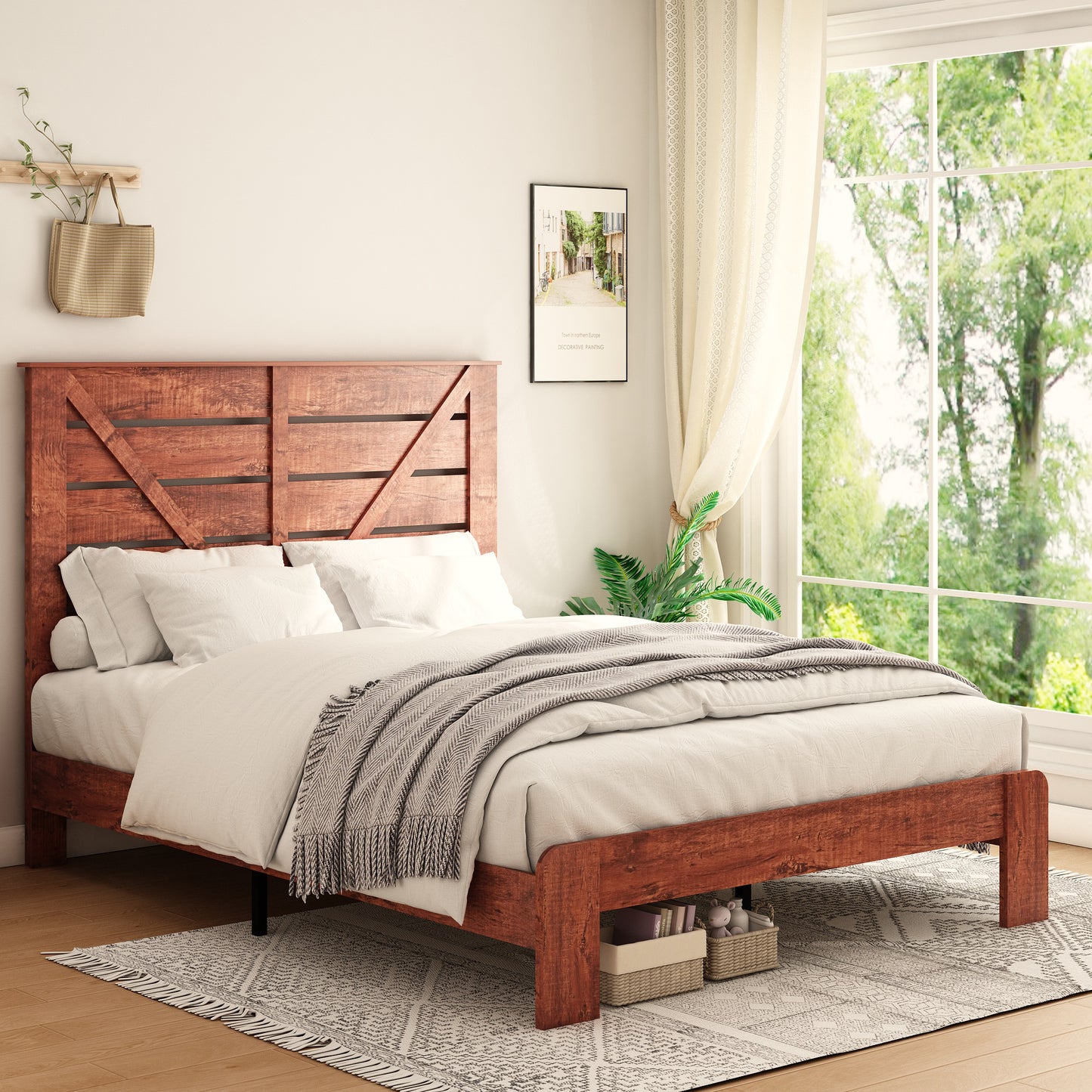 Camus Metal Platform Bed- Queen