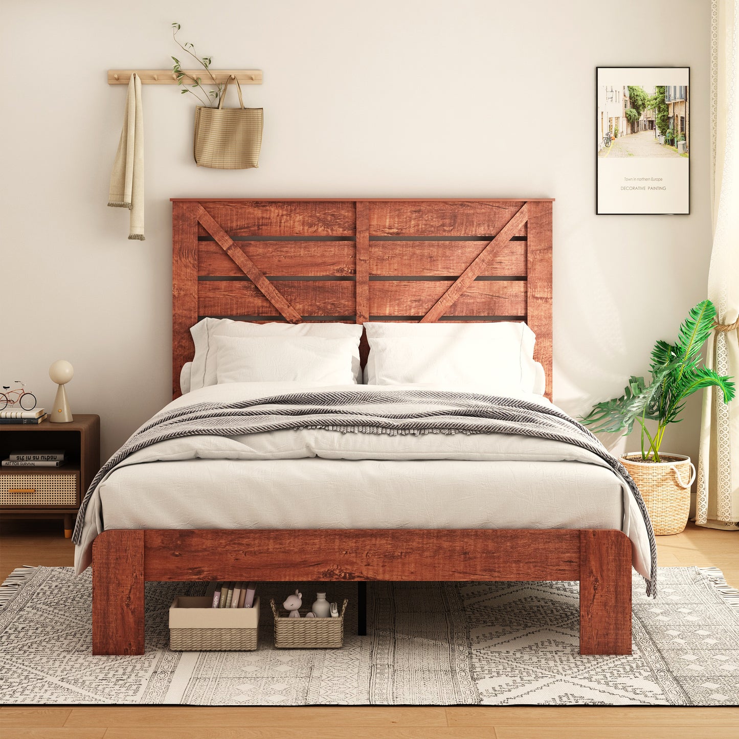 Camus Metal Platform Bed- Queen