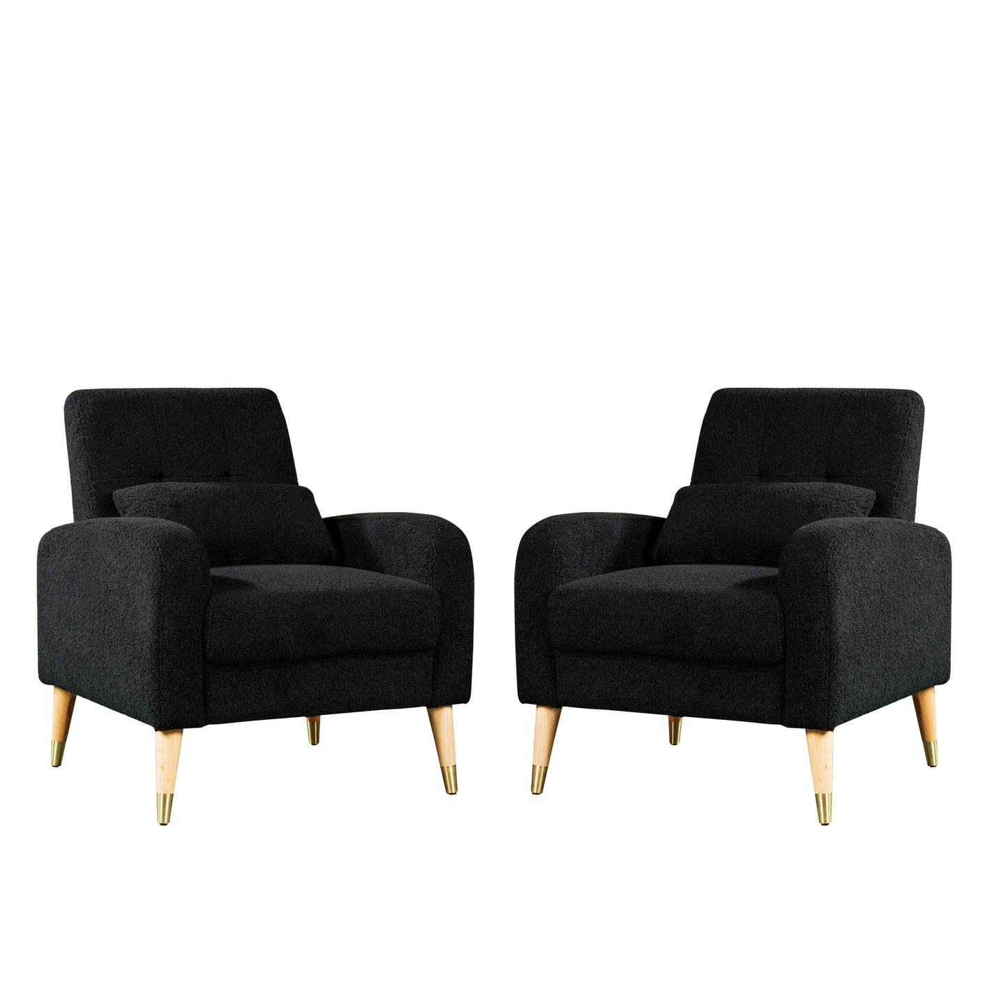 40.55 Wide Black Accent Chair