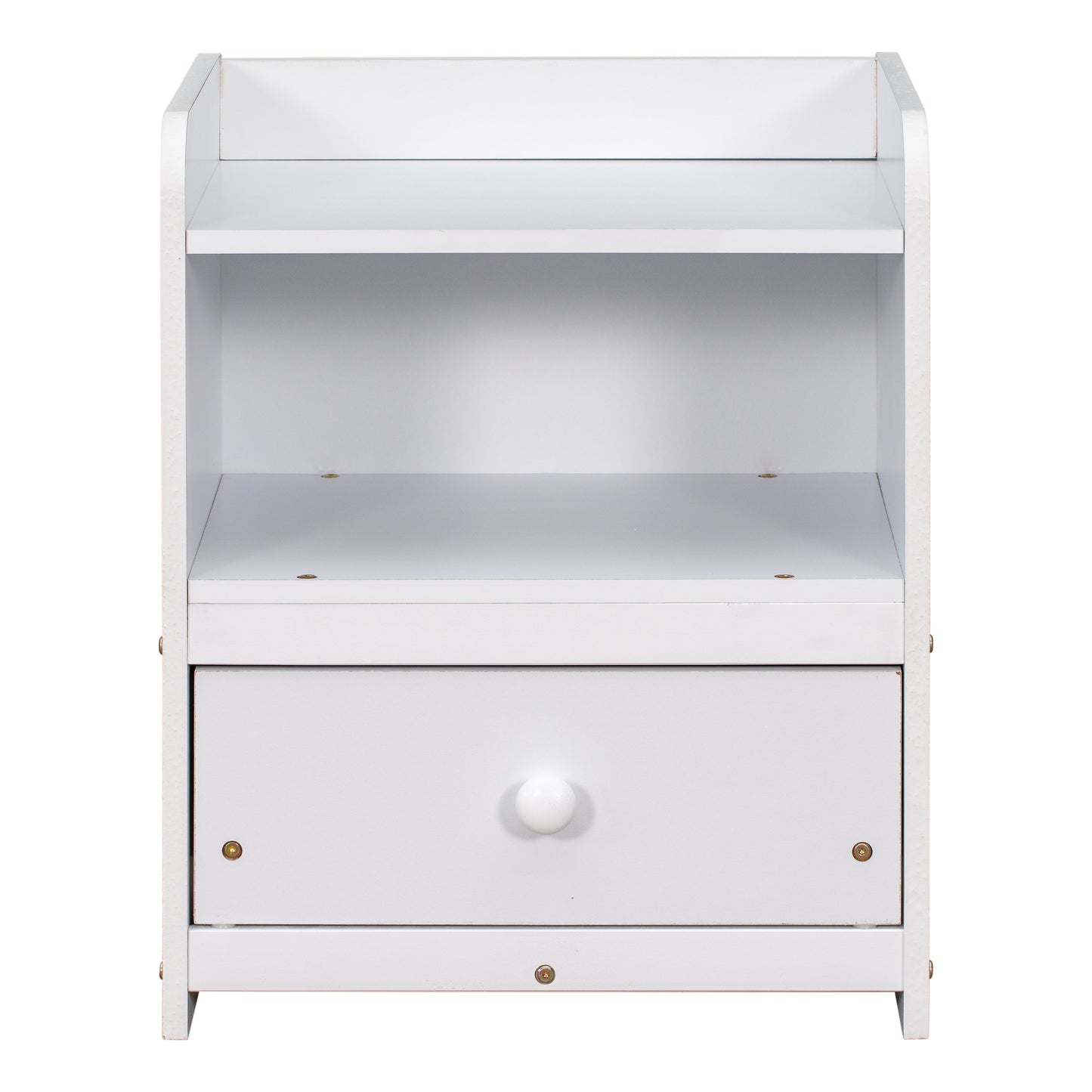 One Drawer Nightstand- White