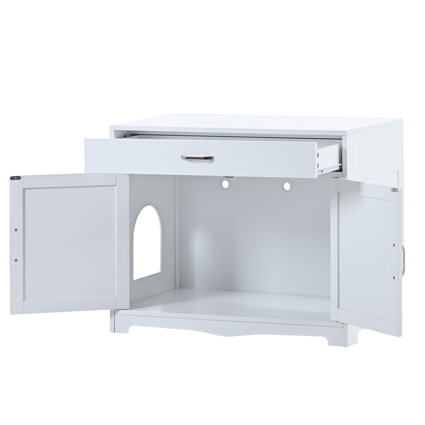 Litter Box Enclosure- White