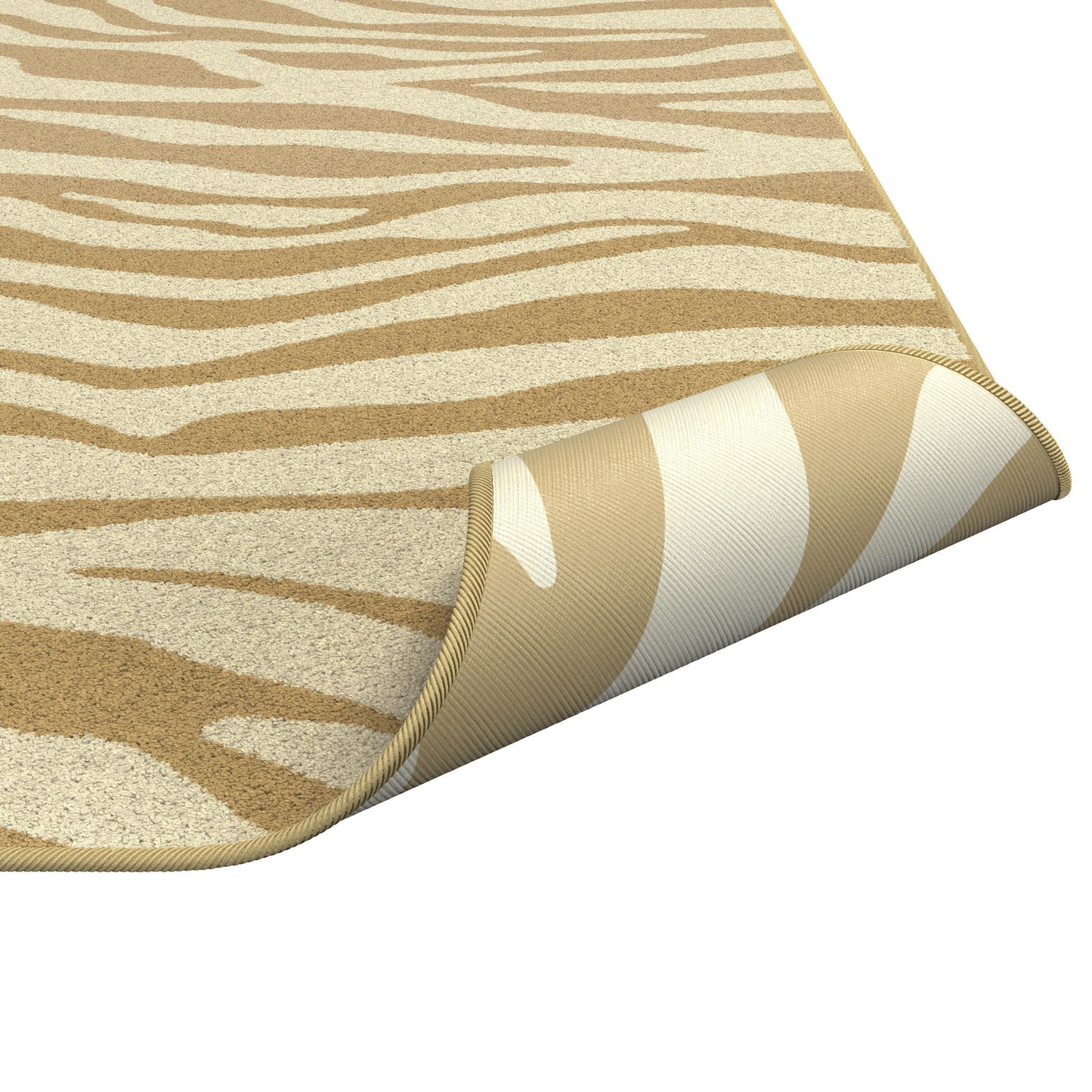 Tabora Beige and Gold Viscose Area Rug 8x10