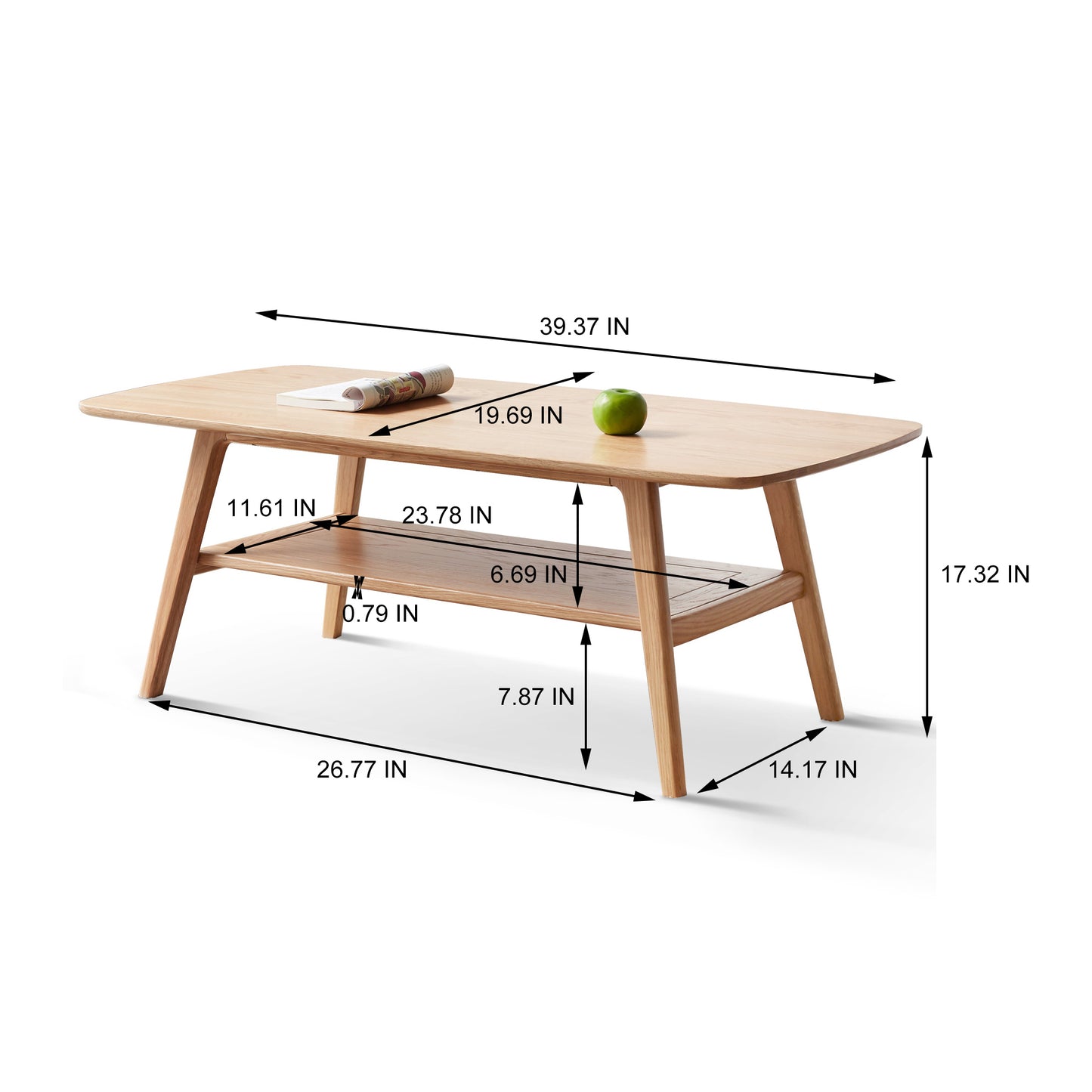 Wooden Boho/Modern Coffee Table