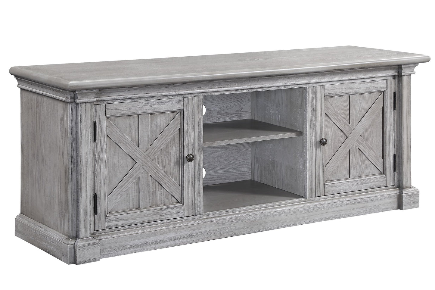 Lucinda TV Stand, Gray Oak