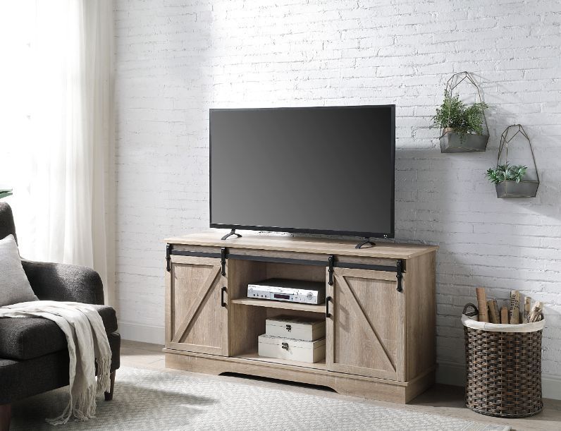 ACME Bennet TV Stand Oak Finish