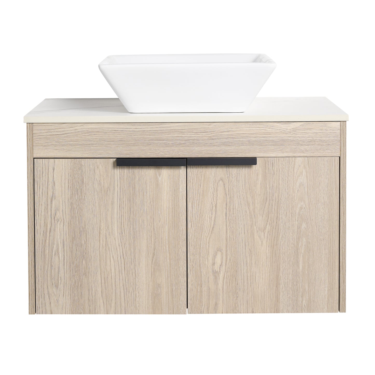 30 " Modern Design Float Bathroom Vanity With Ceramic Basin Set