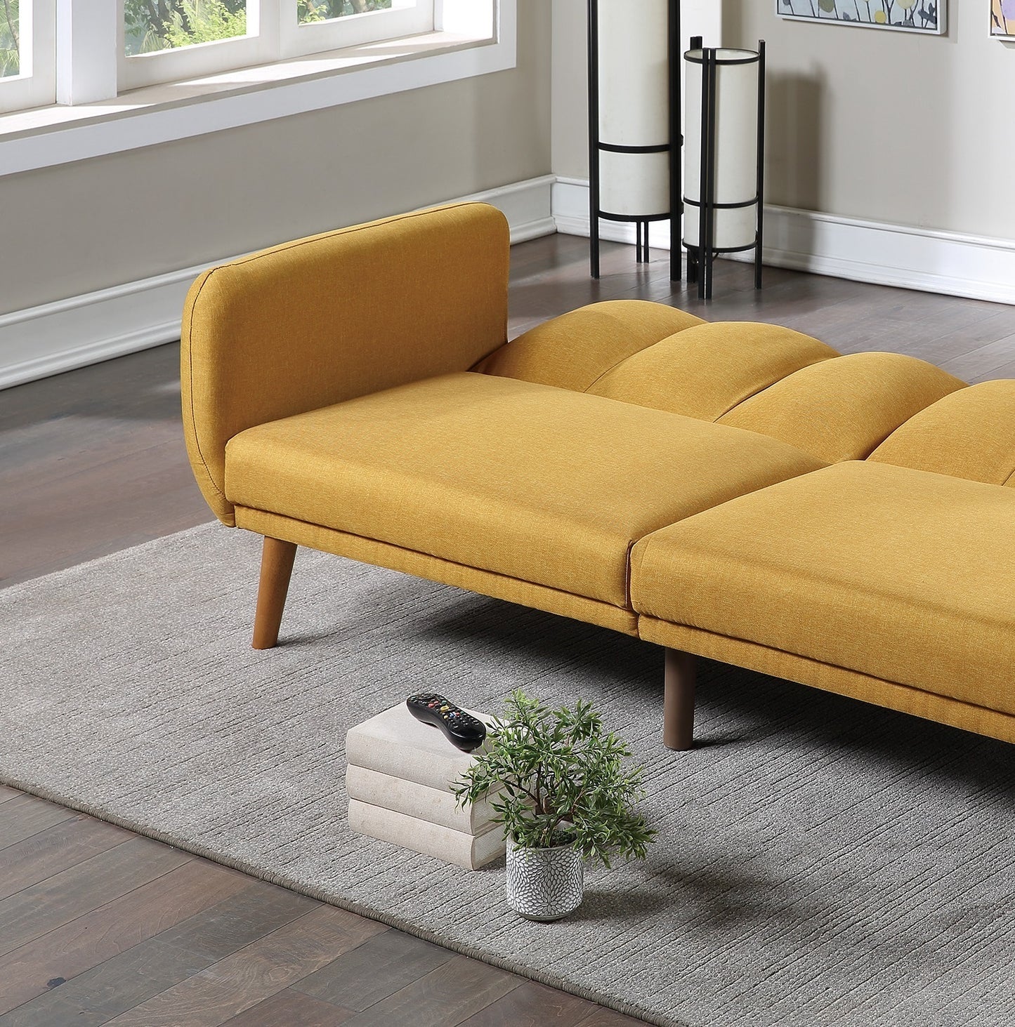 Elegant Modern Sofa-Mustard