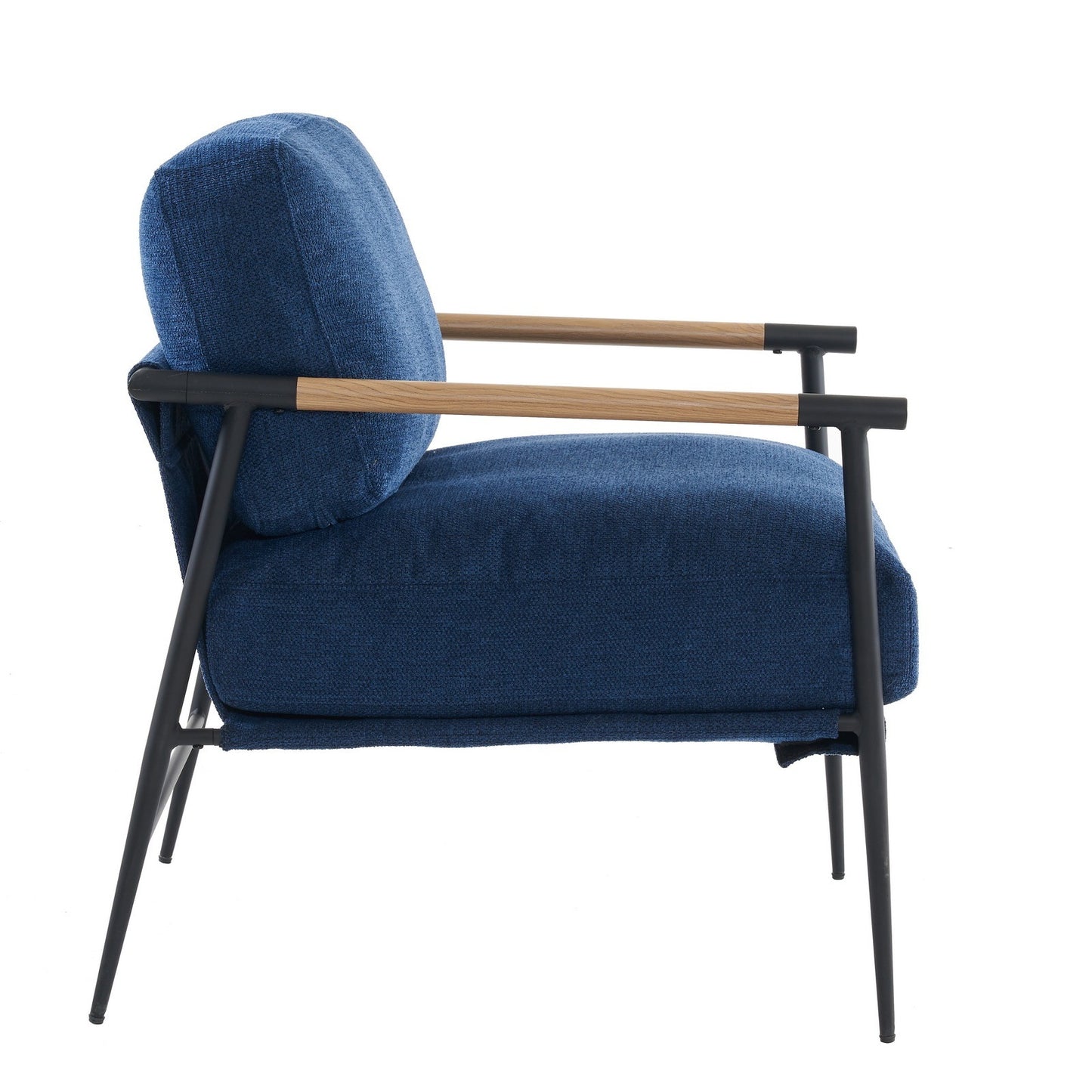 Blue Velvet Lounge Chair