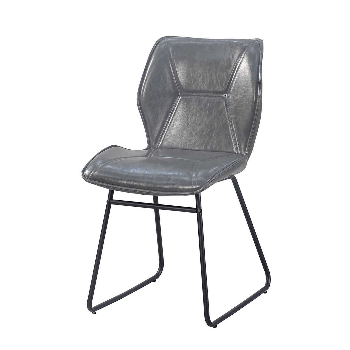 Leather Dining Chair Set of 2 - Gray