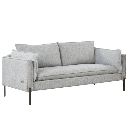 76.2" Modern Style 3 Seat Sofa Linen Fabric Upholstered Couch Furniture  for Different Spaces