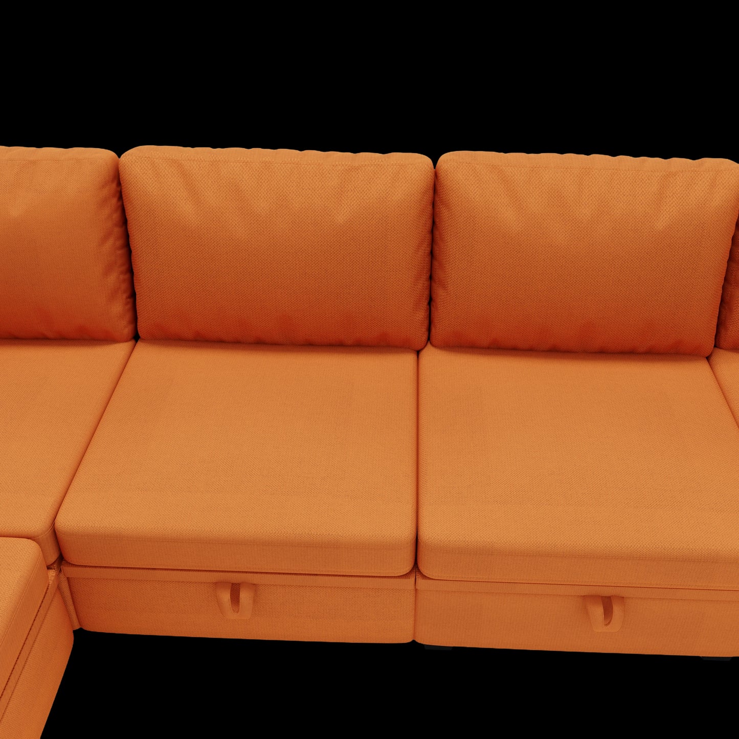 Marvin Modular Sectional Sofa- Orange