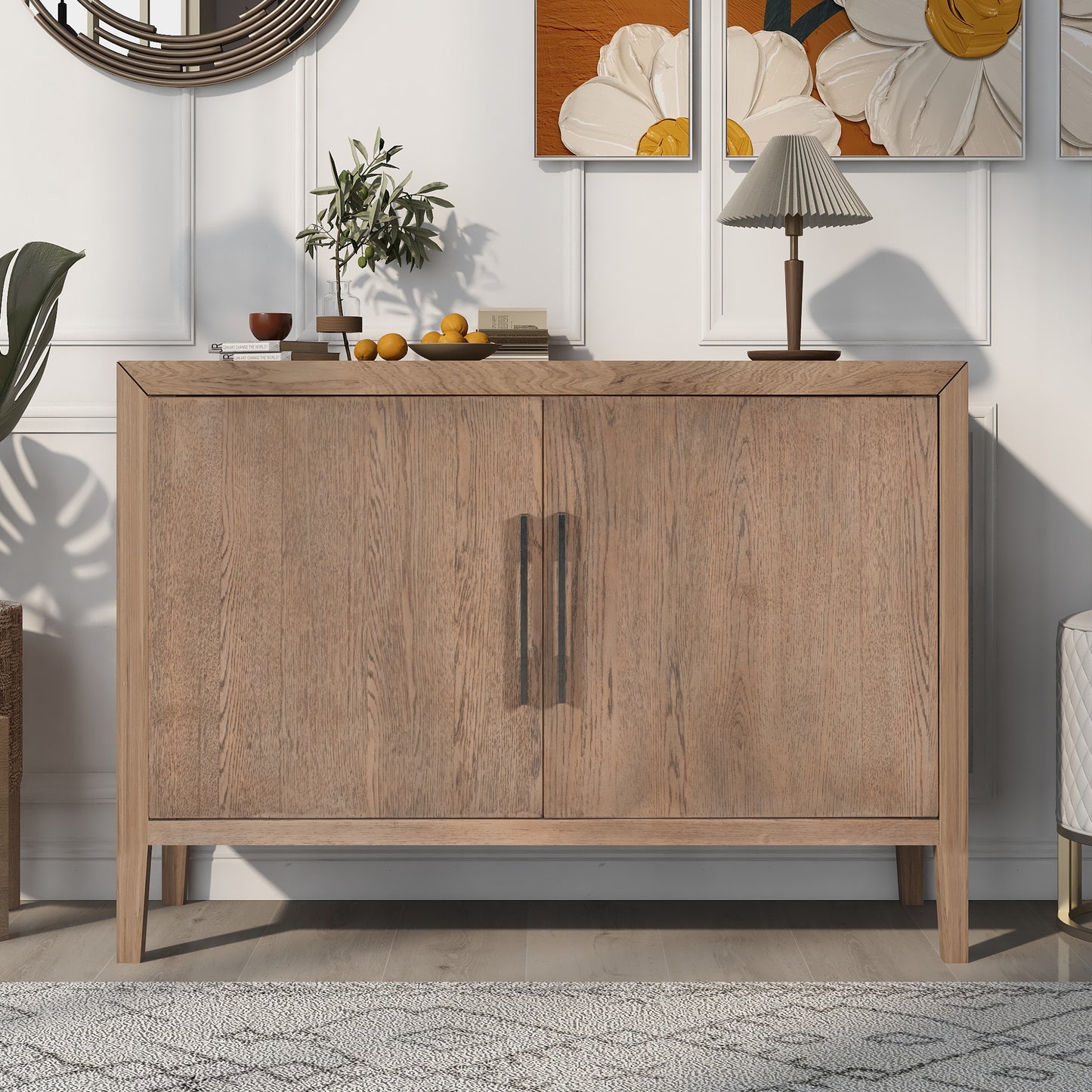 U-Style Storage Cabinet Sideboard Wooden Cabinet