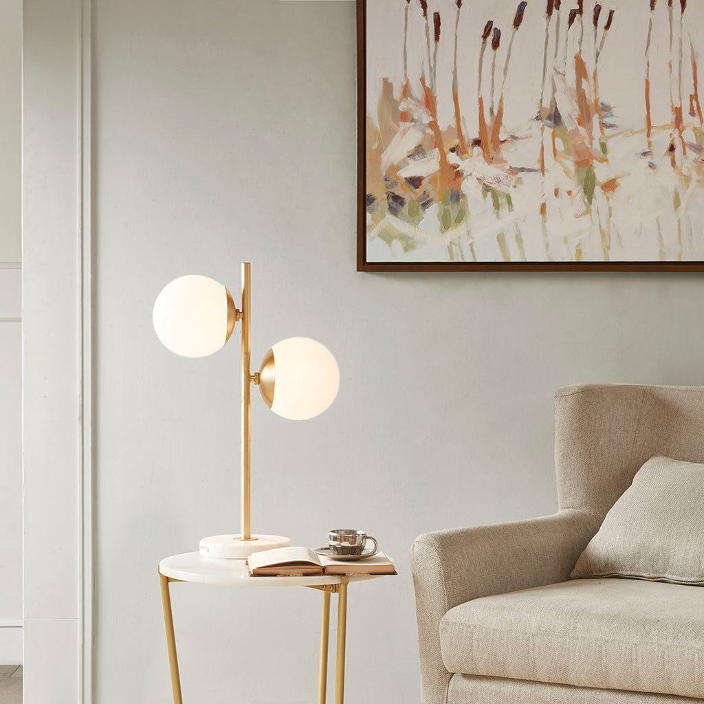 Ink+Ivy Marble Base Table Lamp, Gold