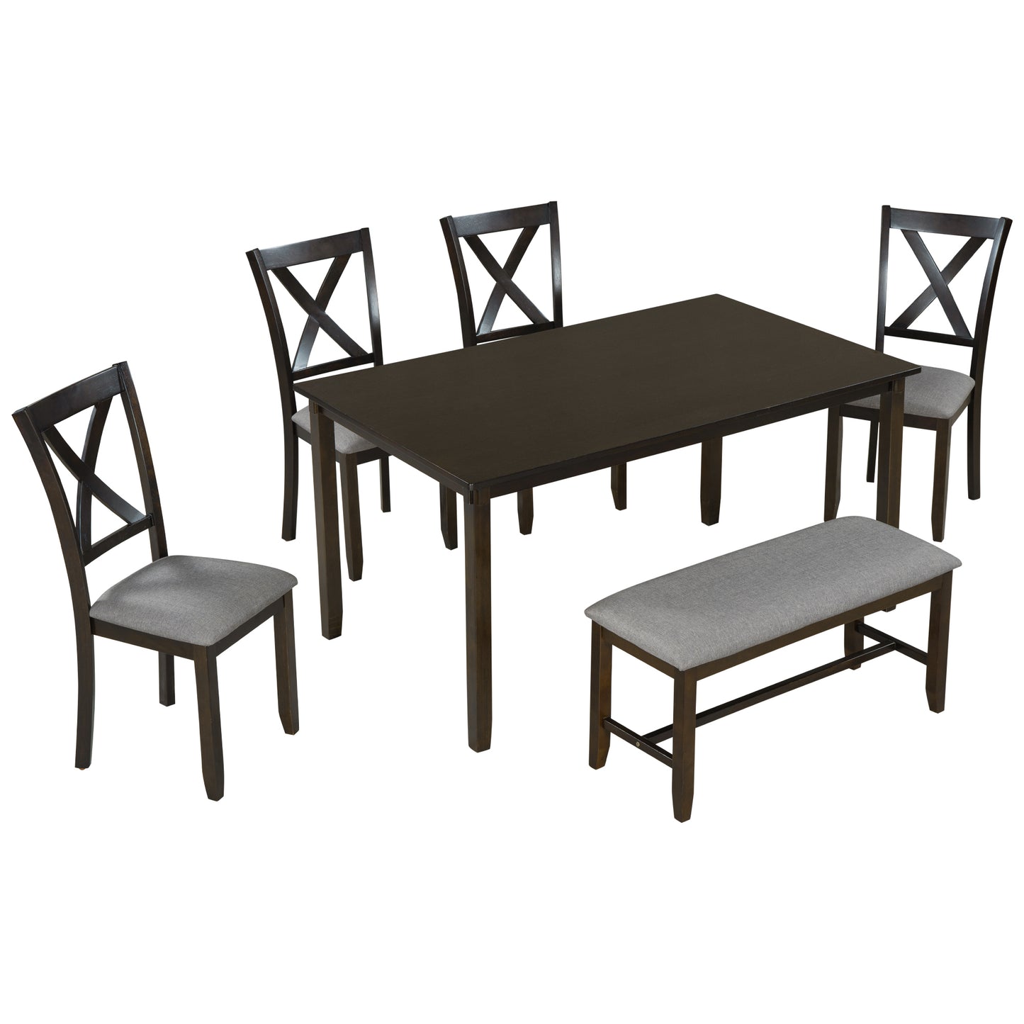 Selen 6-Piece Kitchen Dining Table Set